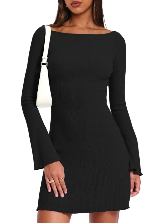 Darong Bodycon Dress in Black