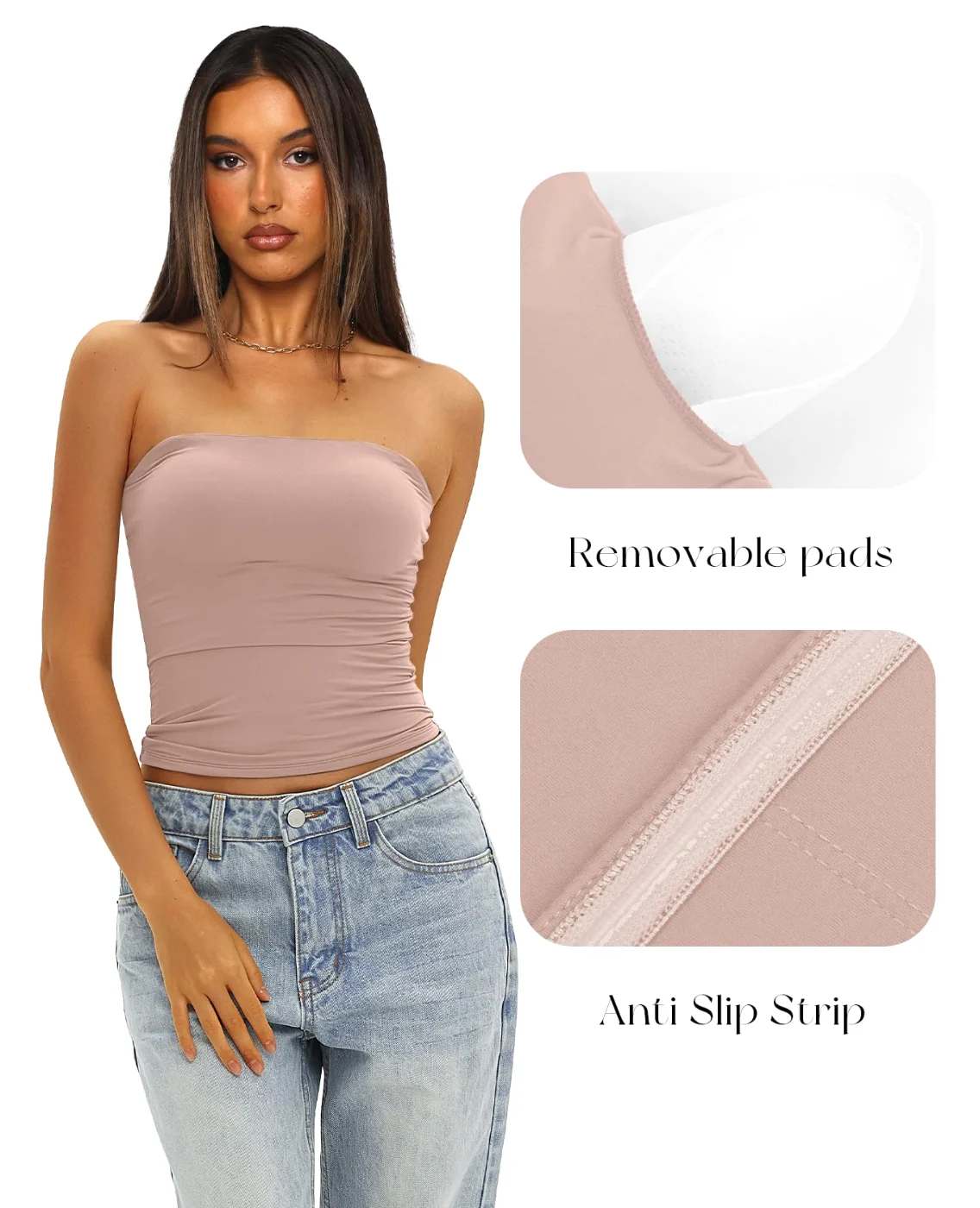 Darong Built-In Bra Tube Top, frame 3