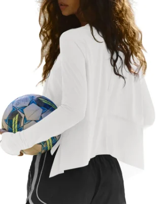 Darong Crew Neck Athletic Shirt in White