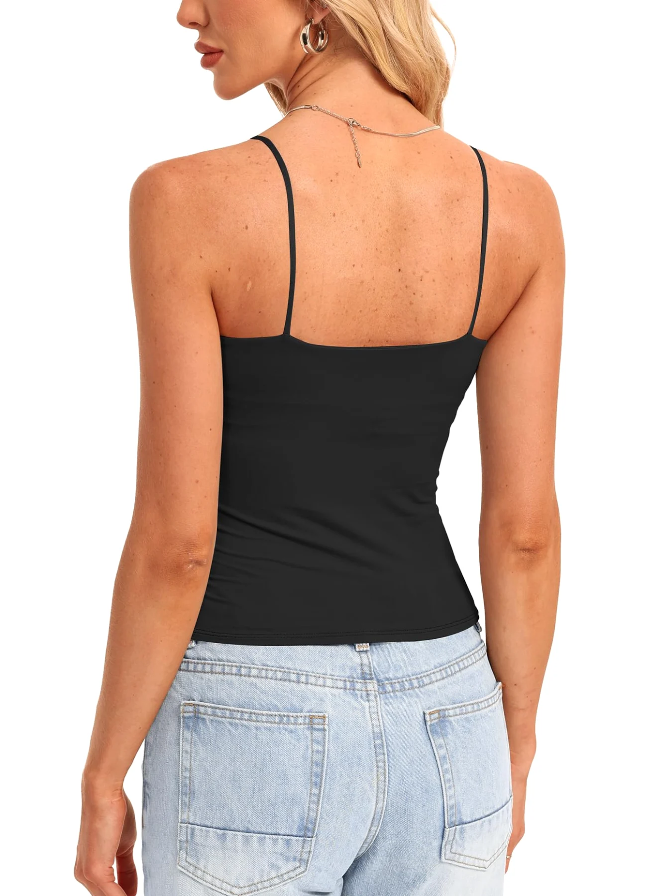 Darong Double-Lined Ruched Bulit Tank Top, frame 2