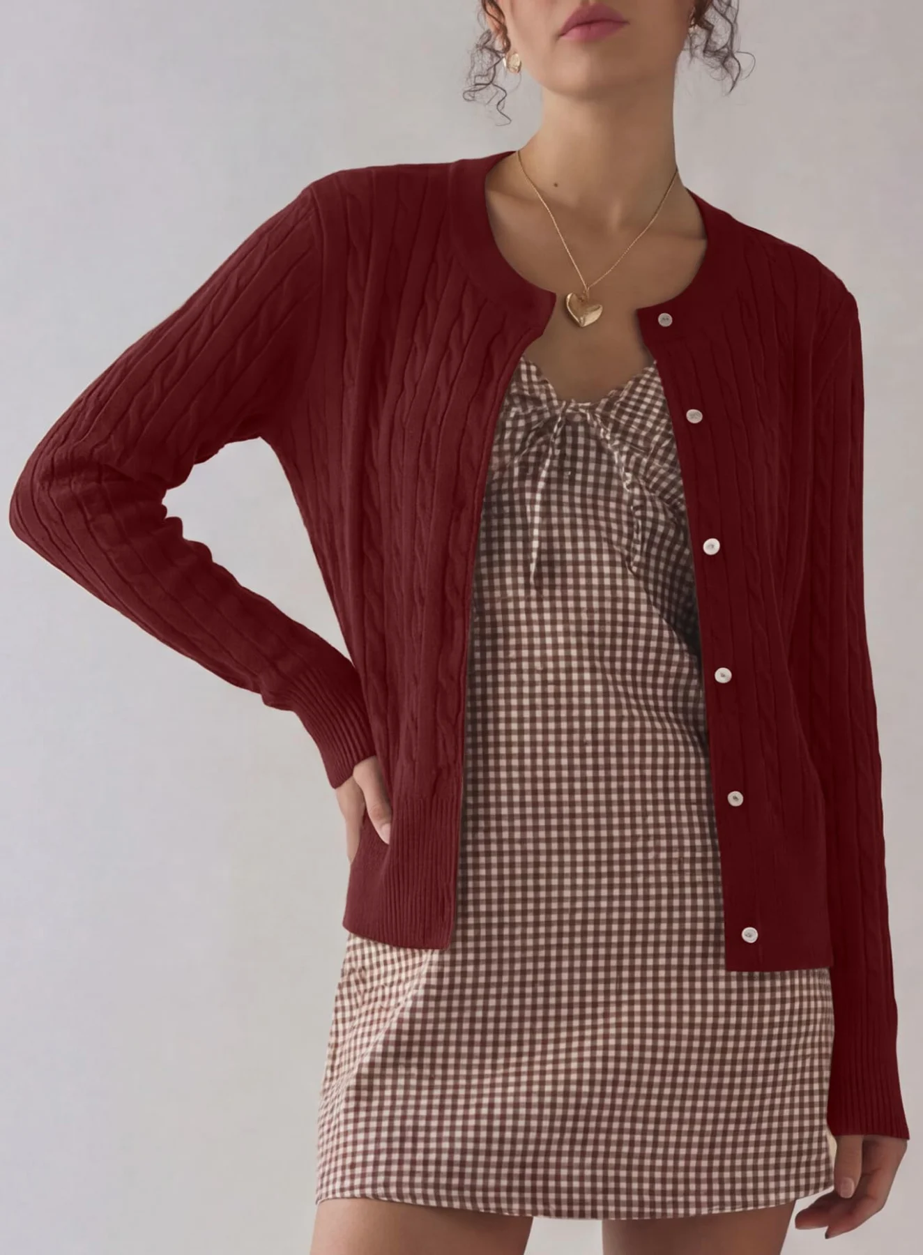 Darong Long-Sleeve Button Down Sweater, frame 3