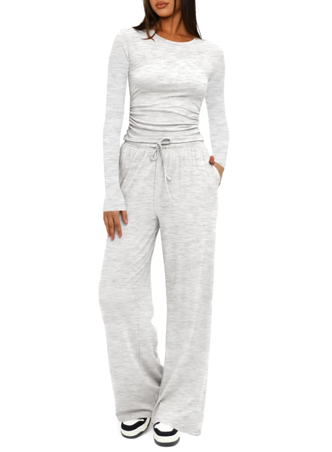 Darong Lounge Set in White and Grey