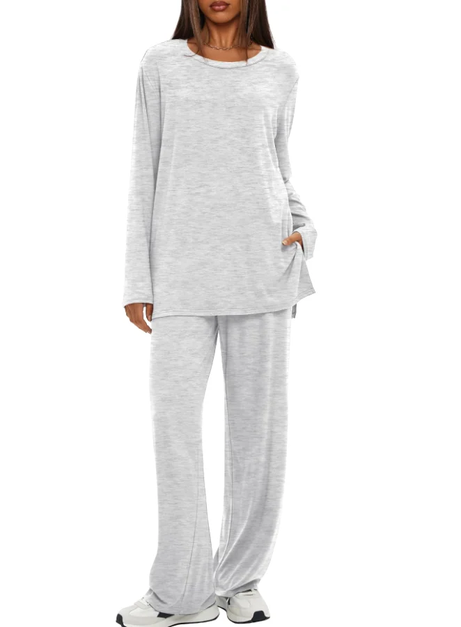 Darong Matching Lounge Set in White and Grey