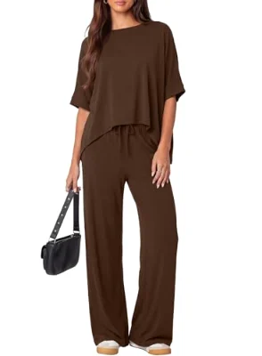 Darong Pants Set in Coffee
