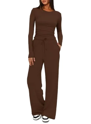 Darong Relaxed Fit Lounge Set in Coffee