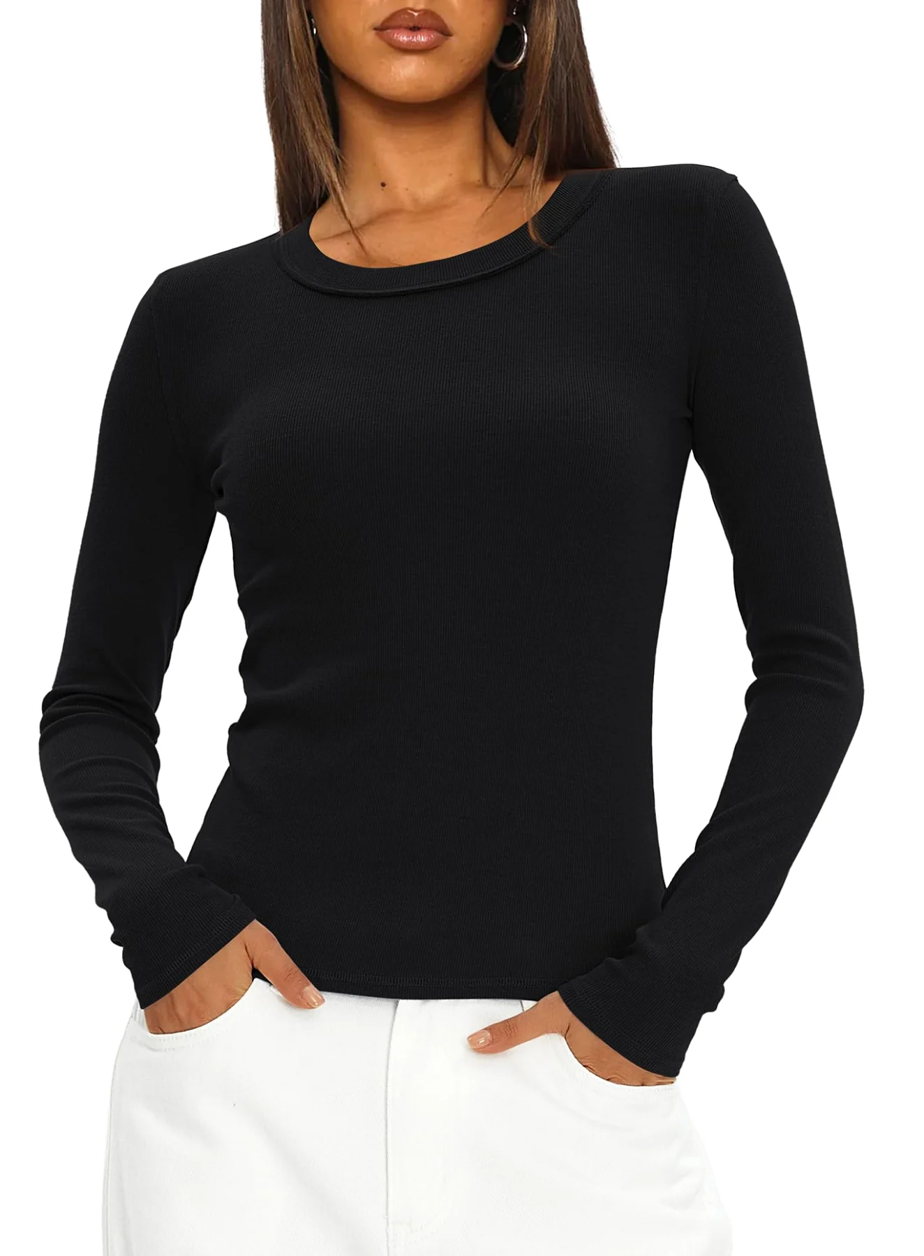 Darong Ribbed Underscrub Long-Sleeve Top, frame 3