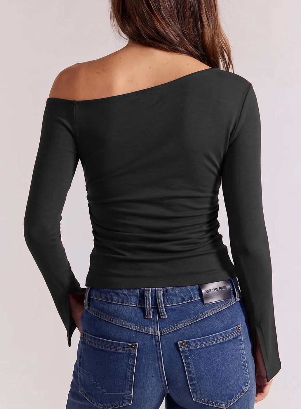 Darong Slim-Fit Asymmetrical Ruched Shirt, frame 2