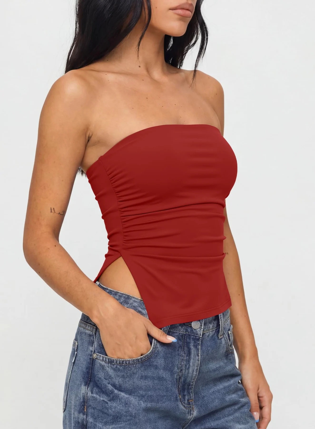 Darong Strapless Bandeau Tube Top, frame 3
